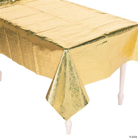 gold plastic tablecloth|metallic gold plastic tablecloths.